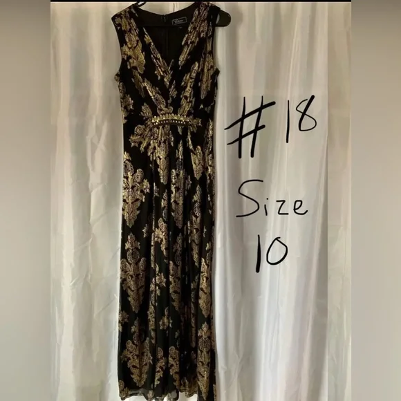 Dresses | Black And Gold Formal Dress | Poshmark